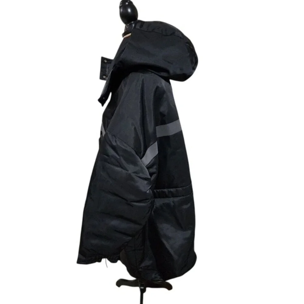 Nike Sportswear Tech Fleece Parka Hooded Full Zip Puffer Coat Jacket Black XXL‎